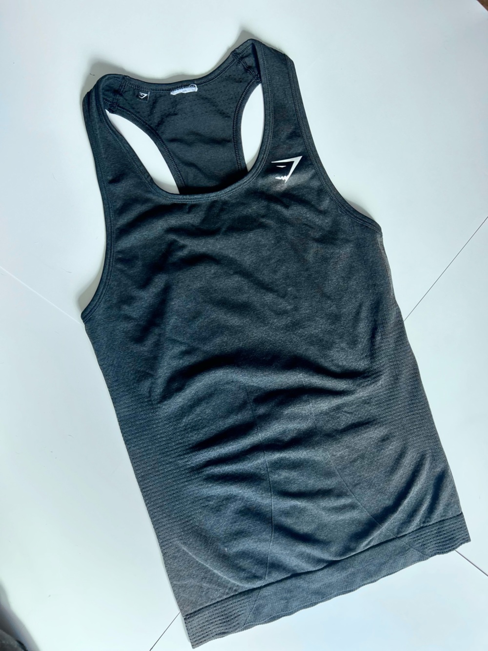 Gymshark Vital Tank Black Racerback Tank Top size M